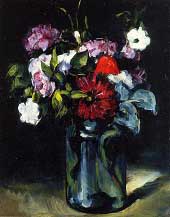 Сезанн Натюрморт Цветы в вазе 1873г